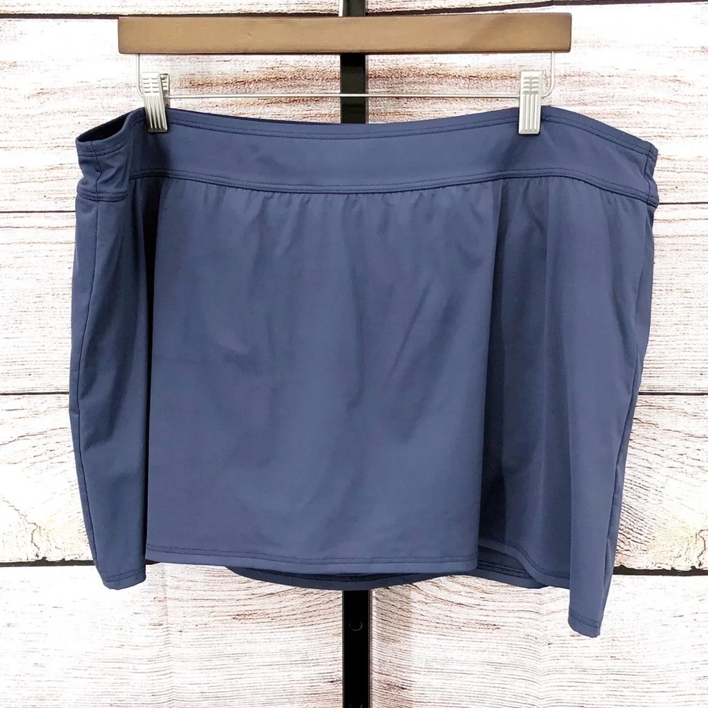 Lands End Blue Swim Skort Size 22W
